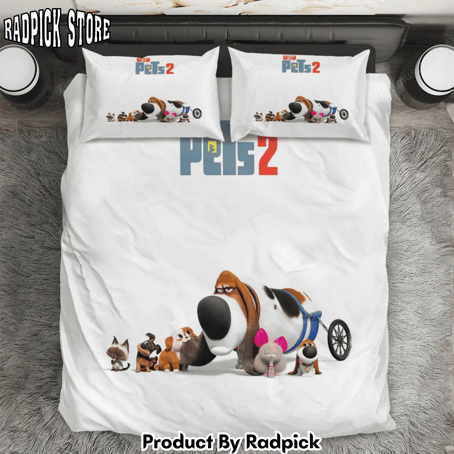 Radpick the secret life of pets poster 8 3pcs 3pcs bedding set duvet cover and pillow cases gift for fan rp327935